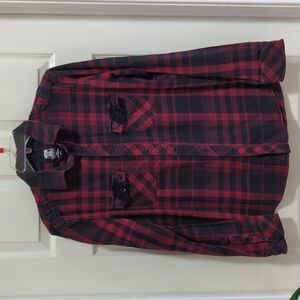 Route 66 Men's Long Sleeve Button Up Buffalo Plaid Shirt Size Medium